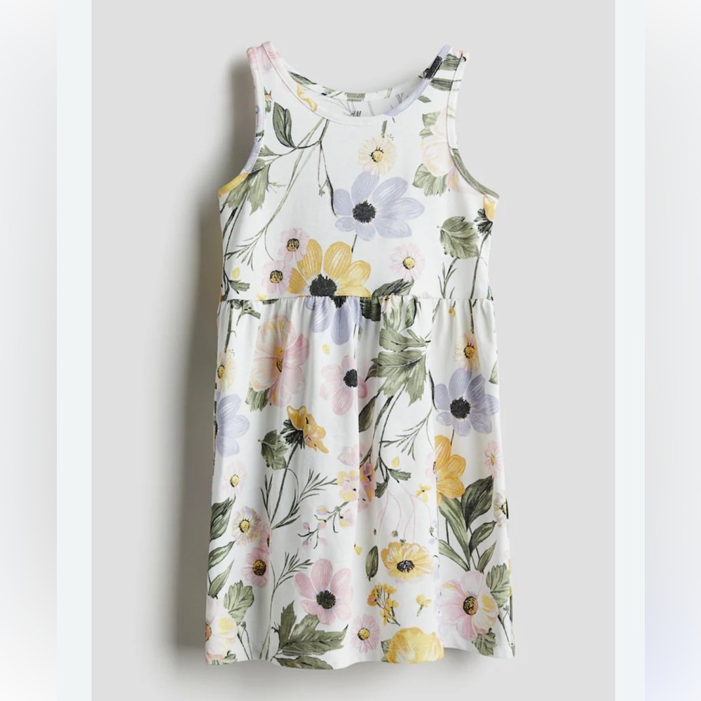 Toddler Girls Floral Sleeveless Kids Dress
